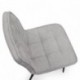 Silla Tapizada SALA con Patas Metálicas negras