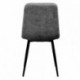Silla Tapizada SALA con Patas Metálicas negras