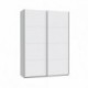 Armario de Puertas Correderas DOMY 150 cm – Blanco Mate, Roble Artisan o Espejo