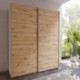Armario de Puertas Correderas DOMY 170 cm – Blanco Mate, Roble Artisan o Espejo