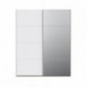 Armario de Puertas Correderas DOMY 170 cm – Blanco Mate, Roble Artisan o Espejo