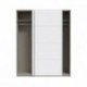 Armario de Puertas Correderas DOMY 170 cm – Blanco Mate, Roble Artisan o Espejo