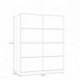 Armario de Puertas Correderas DOMY 170 cm – Blanco Mate, Roble Artisan o Espejo