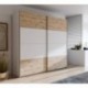 Armario de Puertas Correderas DOMY 220 cm – Blanco Mate o Roble Artisan
