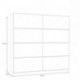 Armario de Puertas Correderas DOMY 220 cm – Blanco Mate o Roble Artisan