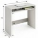 Mesa escritorio STAR 79 cm en color blanco alpes