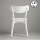 Pack 2 Sillas de comedor blancas estilo nórdico – diseño escandinavo minimalista para comedor / cocina