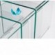 Mesitas auxiliares de cristal curvado tipo nido Murano 3