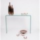 Mesa consola de cristal curvado y templado MURANO 100x35 h75 cm