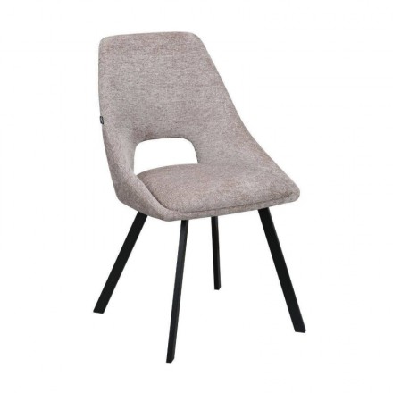 Silla  KITTY Tapizada Moderna en Tela con patas metálicas – Confort y Estilo