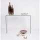 Mesa consola de cristal curvado MURANO de 100x35x75 cm